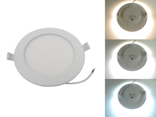 Kulatý 12W CCT LED panel, nastavení barvy 3000-6500K, 950Lm, 3 roky záruka Kulatý 12W CCT LED panel, nastavení barvy 3000-6500K, 950Lm, 3 roky záruka 1