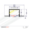LED profil VARIO30-05 vestavný bez viditelného osazení, Eloxovaný hliník, ACDE-9 LED profil VARIO30-05 vestavný bez viditelného osazení, Eloxovaný hliník, ACDE-9 2