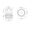 Vestavná nábytková zásuvka TETRA BOX s USB hliník, 3x230V, IP20, 2xUSB, 1,4m, TETRABOX-4G2U-FR-01 Vestavná nábytková zásuvka TETRA BOX s USB hliník, 3x230V, IP20, 2xUSB, 1,4m, TETRABOX-4G2U-FR-01 2