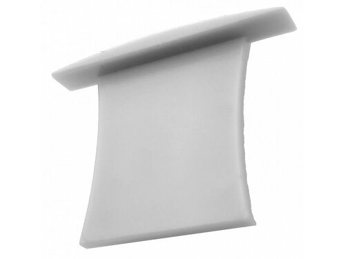 Koncovka profilu RECESSED 6 plná, šedá Koncovka profilu RECESSED 6 plná, šedá 1