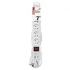 Prodlužovací kabel 7 m / 5 zásuvek / s vypínačem / bílý / PVC / 1 mm2 Prodlužovací kabel 7 m / 5 zásuvek / s vypínačem / bílý / PVC / 1 mm2 2