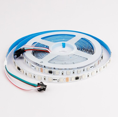 RGB SPI pásek 16W/m, 60LED, 24VDC, 10mm, IP20, SPI3N01N, Mi-Light  RGB SPI pásek 16W/m, 60LED, 24VDC, 10mm, IP20, SPI3N01N, Mi-Light  1