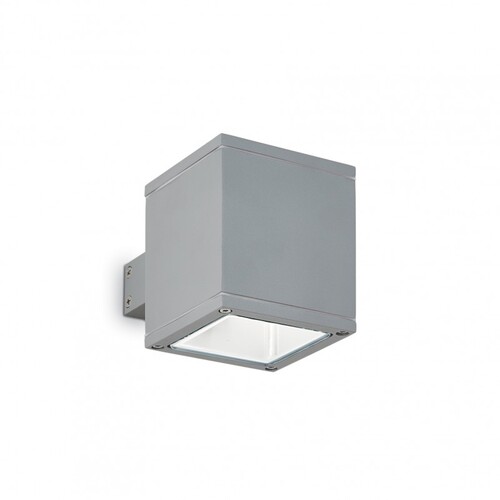 Venkovní nástěnné svítidlo Ideal Lux SNIF AP1 SQUARE GRIGIO, 118666 Venkovní nástěnné svítidlo Ideal Lux SNIF AP1 SQUARE GRIGIO, 118666 1