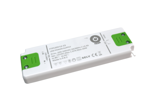 20W Furniture power source, FTPC20V12-C2, 12V, 1,67A, IP20 20W Furniture power source, FTPC20V12-C2, 12V, 1,67A, IP20 1
