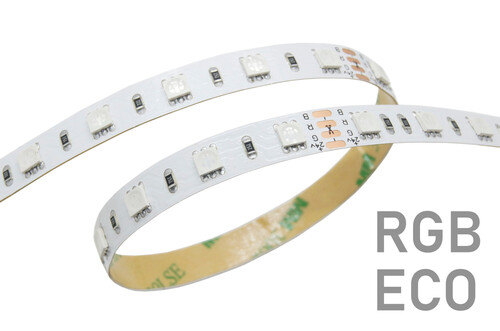 14W RGB SMD5050 LED pásek, 10mm, 60LED/m, 24VDC, IP20 1