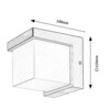 LED venkovní nástěnné svítidlo Rabalux 77095 ANDELLE, 10W, 500lm, 3000K, 230V, IP54 LED venkovní nástěnné svítidlo Rabalux 77095 ANDELLE, 10W, 500lm, 3000K, 230V, IP54 2