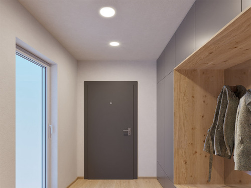 Zápustné svítidlo SLIM-R, M 15W 3000K, ON/OFF 1