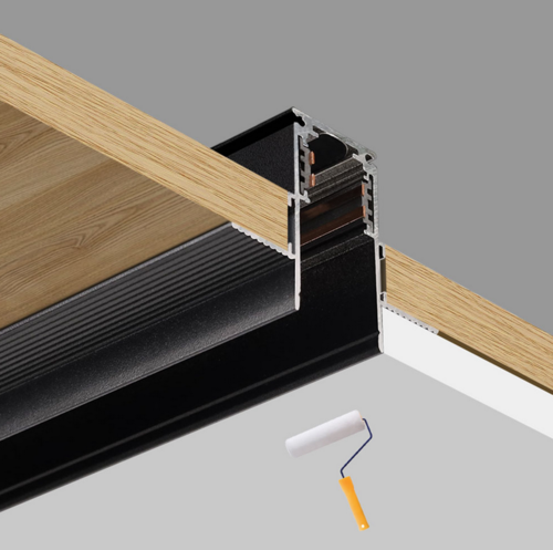 Zapuštěná magnetická kolejnice, černá 1