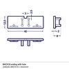 Koncovka profilu BACK10 stříbrná s otvorem, 90150040 Koncovka profilu BACK10 stříbrná s otvorem, 90150040 2