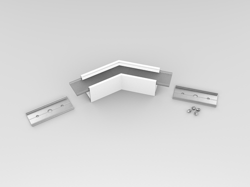 LINEA20 rohová spojka 135 st bílá, C1890001 1
