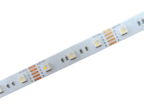 RGBW LED pásek 4v1, 19,2W/m, RGB+bílá 4300K, 10mm, PROFI, 24V, IP20, 60LED/m, 4040, 5let záruka 1