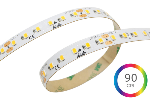 Jednobarevný LED pásek 10W, 120LED, CRI>90, 10mm, 2OZ, 300LSE, 24VDC, 3 roky záruka 1