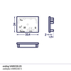 Koncovka profilu VARIO30-05 bílá, V4910001 2