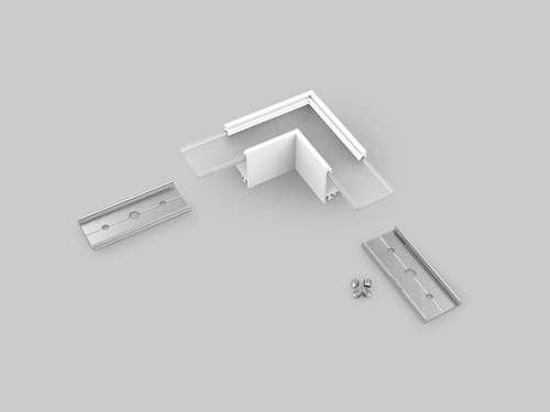 LINEA20 rohová spojka 90 st bílá, C1860001 1