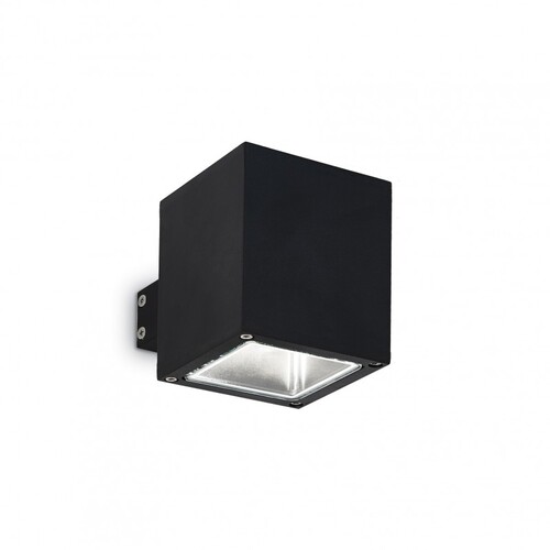 Venkovní nástěnné svítidlo Ideal Lux SNIF AP1 SQUARE NERO, 123080 Venkovní nástěnné svítidlo Ideal Lux SNIF AP1 SQUARE NERO, 123080 1