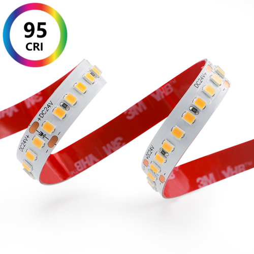 LED pásek 14,4W, CRI>95, PROFI, 192LED, 24VDC, 10mm, 1800Lm/m, 2835, 5let záruka 1