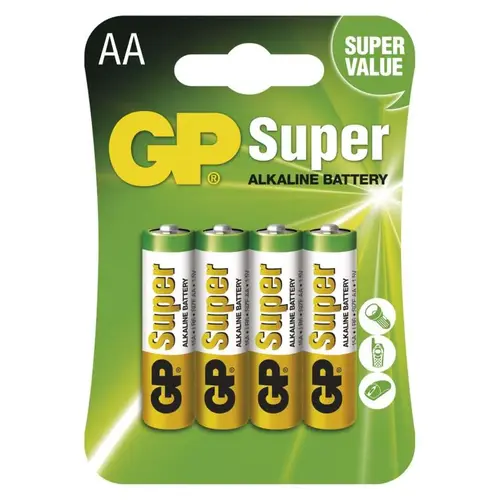 Alkalická baterie GP Super AAA (LR03), 4 ks 1