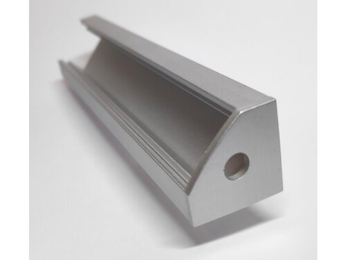 Koncovka pro profil CORNER 1 s otvorem, stříbrná Koncovka pro profil CORNER 1 s otvorem, stříbrná 1