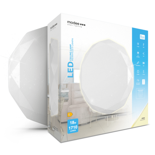 Modee Lighting LED stropní svítidlo s hvězdným efektem, S-D102, 4000K, 1710lm, 18W, CRI >80, IP20 1