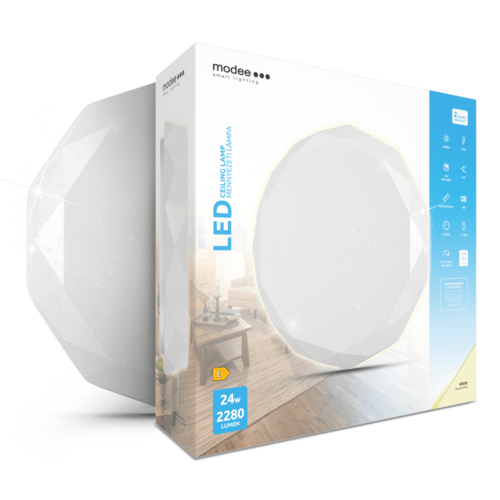 Modee Lighting LED stropní svítidlo, S-D104, 24W, 2280lm, 4000K, CRI >80, IP20, hvězdný efekt 1