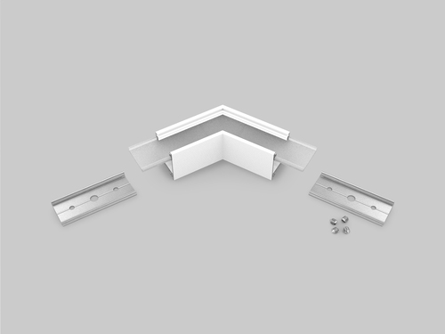 LINEA20 rohová spojka 120 st bílá, C1880001 1