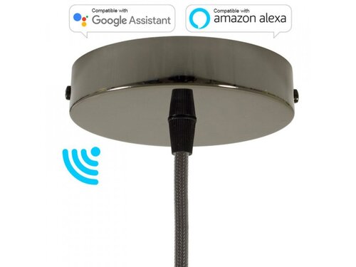 Smart válcový kovový stropní baldachýn - 1 otvor Smart válcový kovový stropní baldachýn - 1 otvor 1