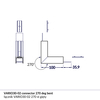 VARIO30-02 rohová spojka bent 270 st černý elox, V4710021s 2