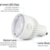 6W LED žárovka CCT, GU10, RF 2.4GHz, FUT107, Mi-Light 2