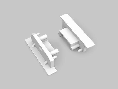 GROOVE14 koncovka bílá GEN2 SQ s otvorem, A3980001 GROOVE14 koncovka bílá GEN2 SQ s otvorem, A3980001 1