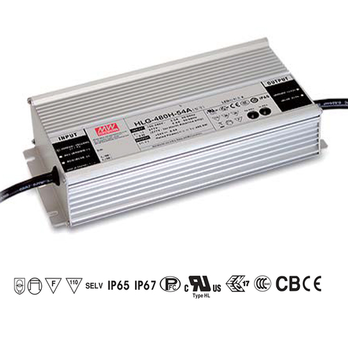 480W Profesional power source, HLG-480H-24A, 24V, 20A, IP67 480W Profesional power source, HLG-480H-24A, 24V, 20A, IP67 1