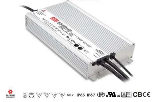 600W Profesional power source, HLG-600H-24A, 24V, 25A, IP67 1